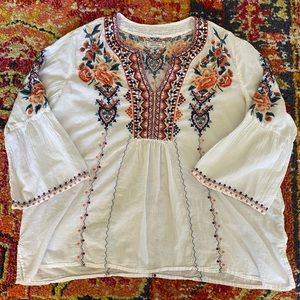 Johnny Was quarter sleeve blouse~